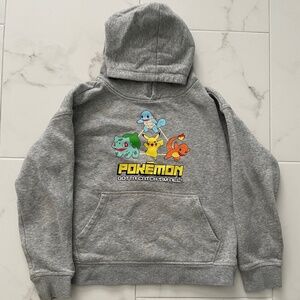 GAP Kids Nintendo Pokemon Hoodie Gray Sweatshirt Youth M